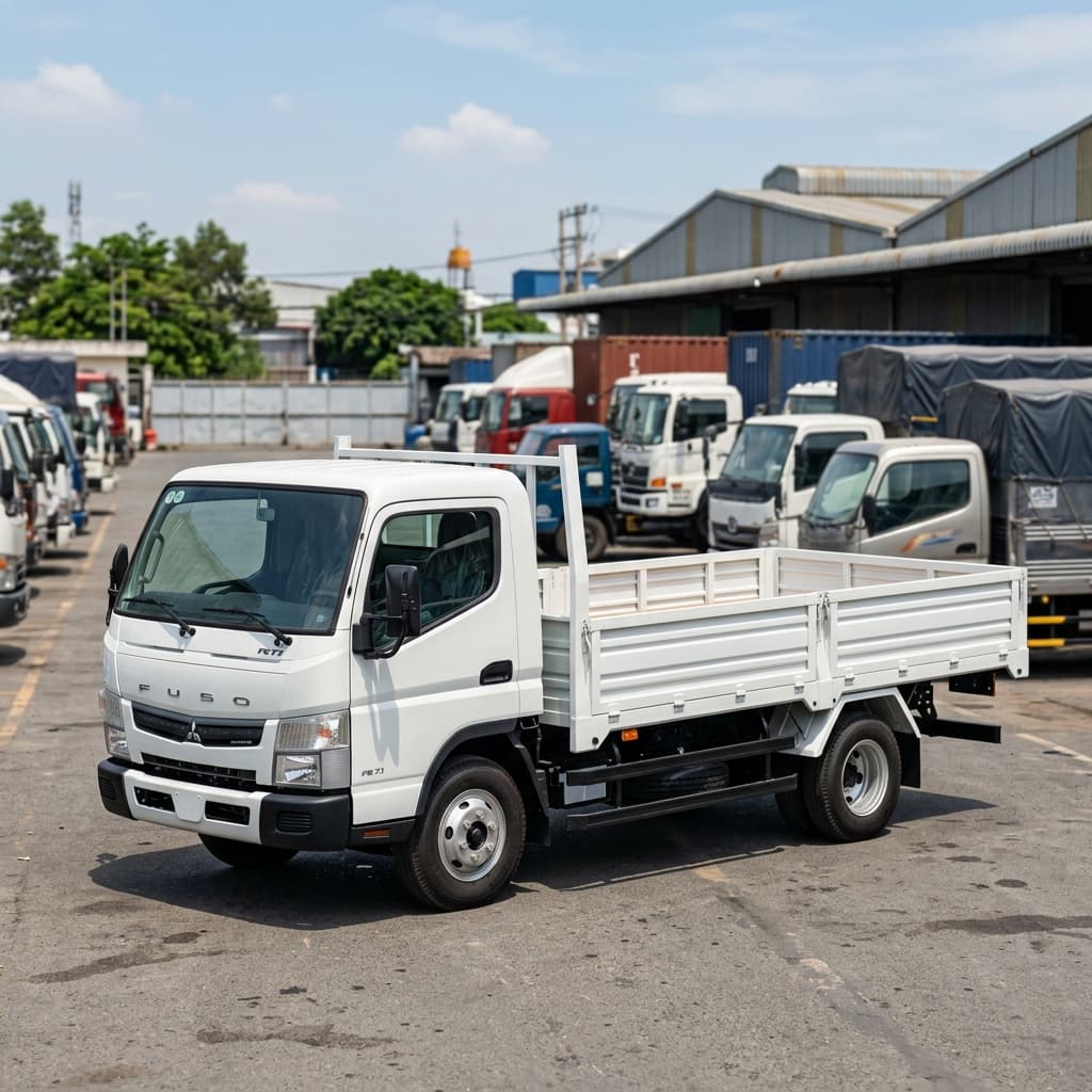 FUSO CANTER 6.5 thùng lửng 2022 — Xe mới, chủ bán trực tiếp