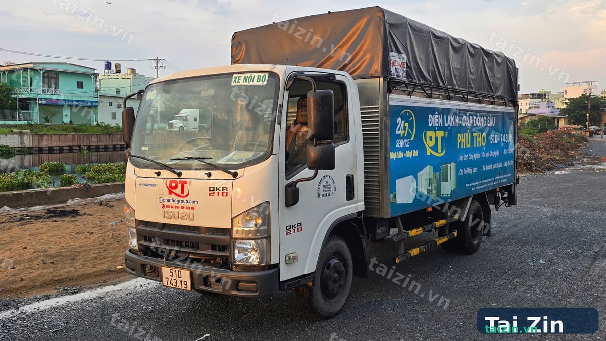 ISUZU - QKR210 - THÙNG MUI BẠT CÓ BÀN NÂNG - 2022 - BAO RÚT HỒ SƠ